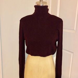 TopShop Cropped Turtle Neck Sweater